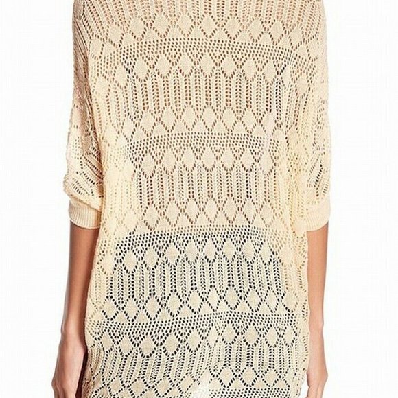 PAPILLON KNIT DOLMAN SLEEVE ORANGE PULLOVER TOP - Picture 2 of 3